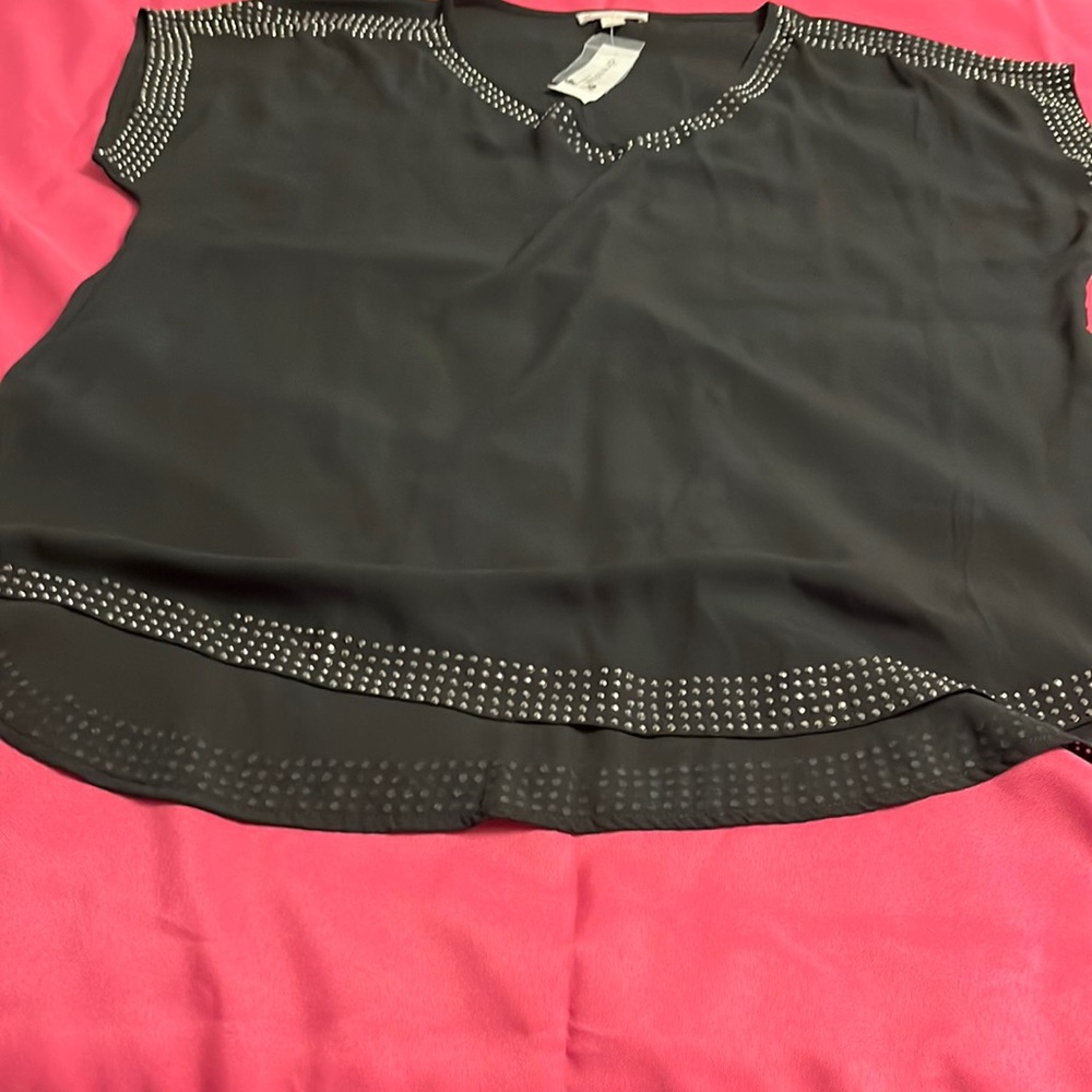 DressBarn.   Black Blouse   size XL